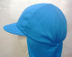 タレ付カラー帽（青）