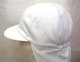 タレ付カラー帽（白）