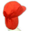 UVカットタレ付紅白帽（取り外し式）